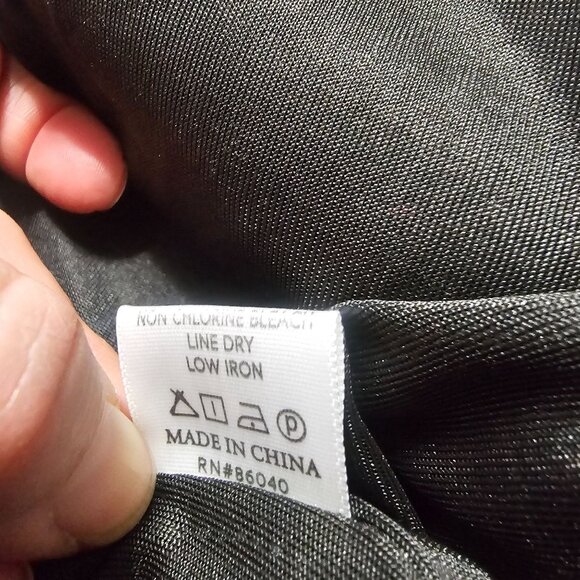 Lily‎ & Taylor Black Scuba Knit Dress Sz 6 Silver Flared Asymmetric Gatsby Party - Picture 13 of 16